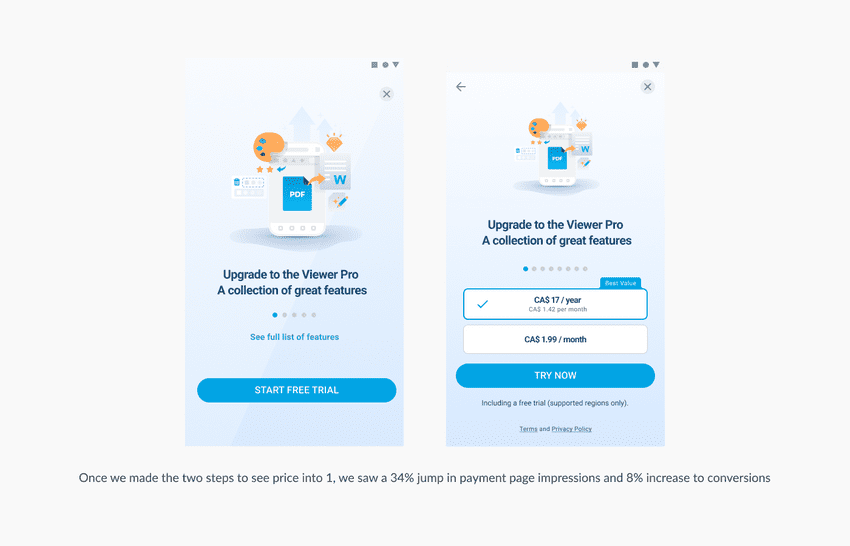 Xodo upgrade flow improvement