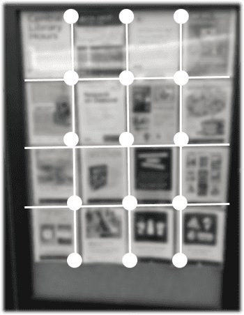 Grid Layouts for postings in a digital board